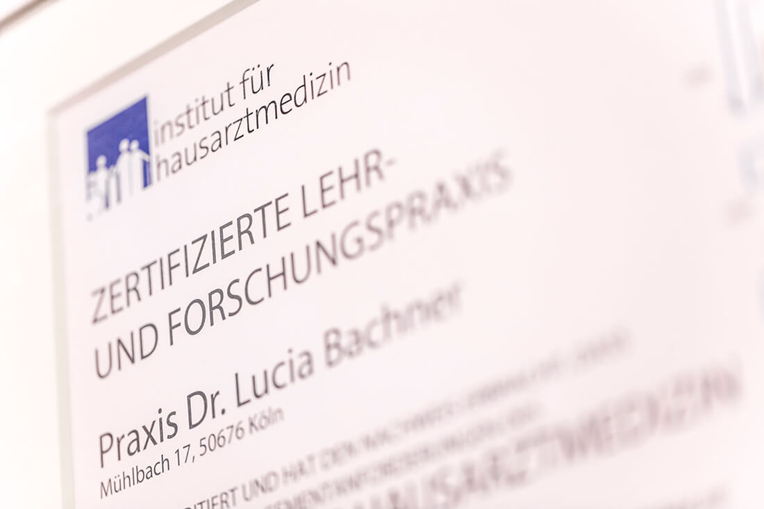 Hausarzt Köln Innenstadt - Dr. Lucia Bachner - Lehr- und Forschungspraxis